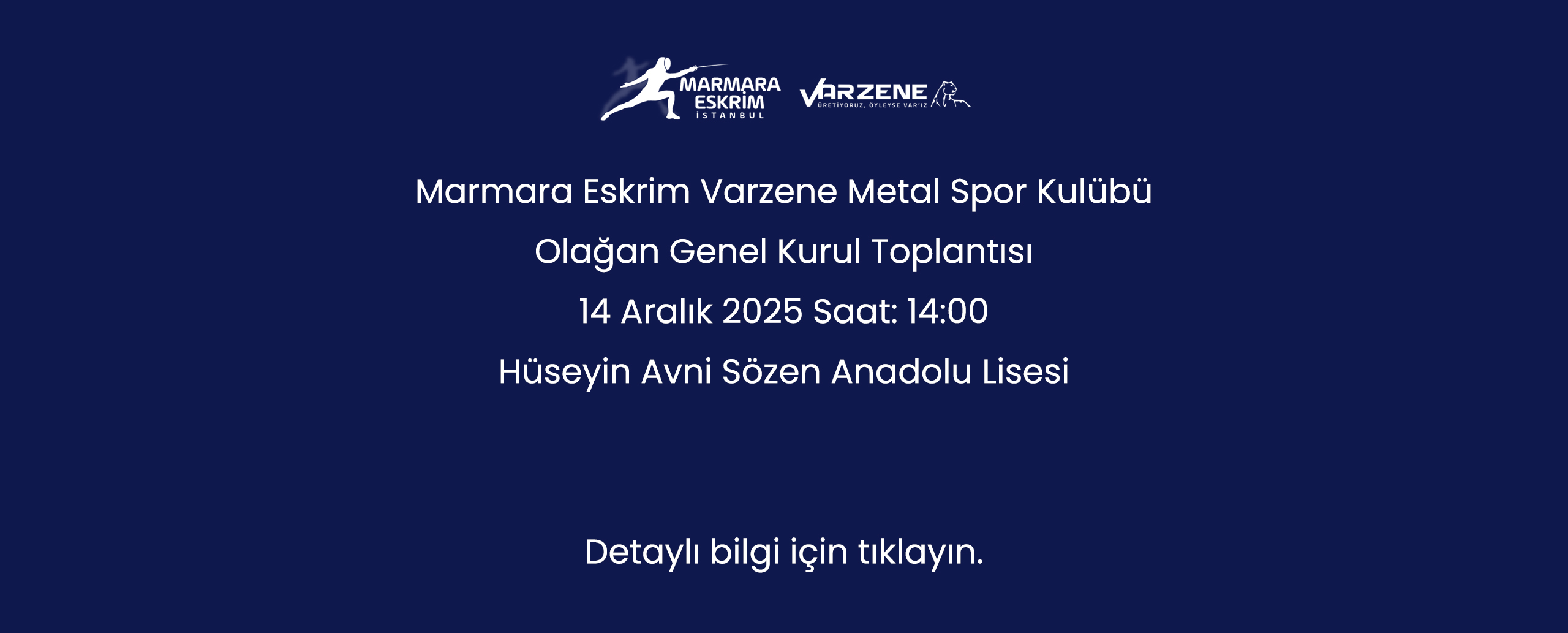 Marmara Eskrim Varzene Metal Spor Kulübü Genel Kurul Toplantısı
